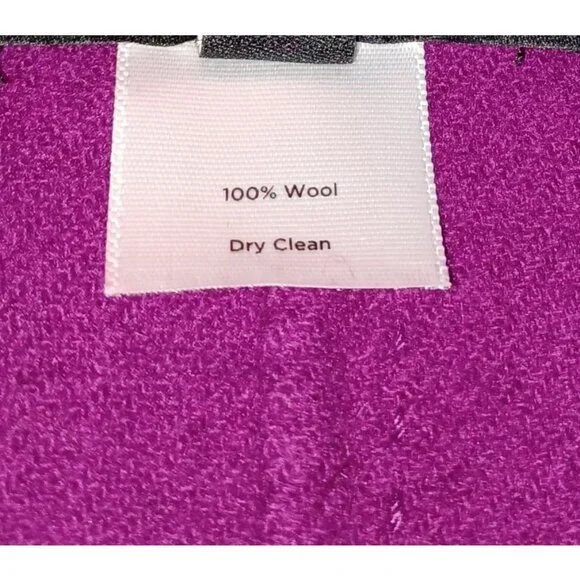 Talbots Woman Wool Swing Jacket Plus Size 14W Purple Classic Layering Office - Picture 5 of 10